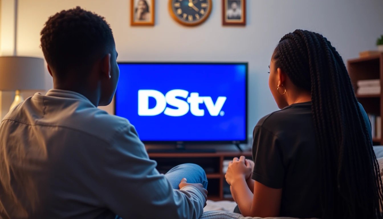 Young people watching TV | DStv SA Packages overview 2024